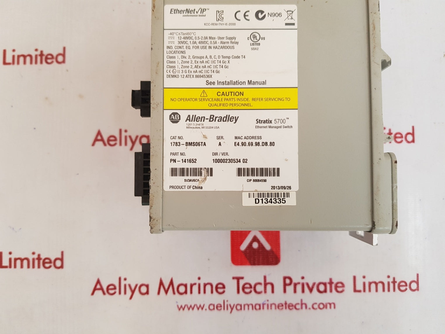 Allen-bradley stratix 5700 1783-bms06ta ethernet managed switch