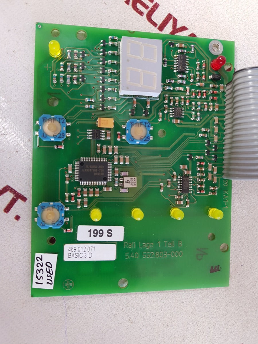Rafi lage 1 5.40 552.803-000 pcb card 