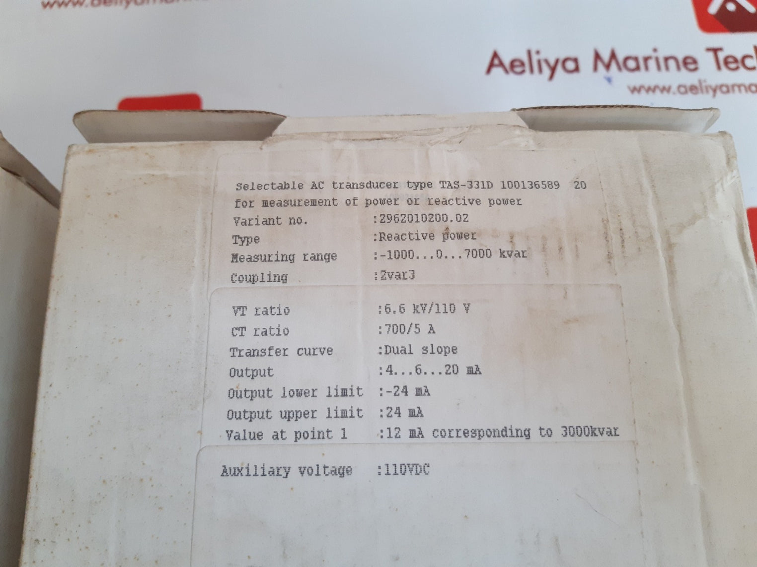 Deif tas-331dg 100136589.20 selectable ac transducer