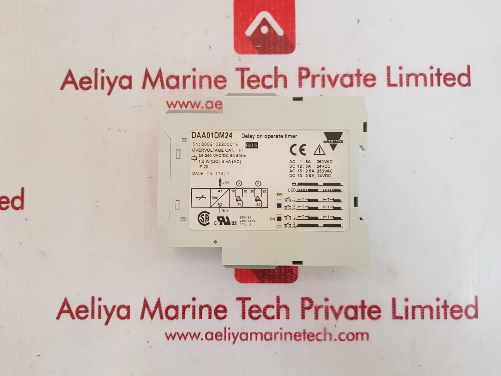 Carlo gavazzi daa01dm24 time delay relay 