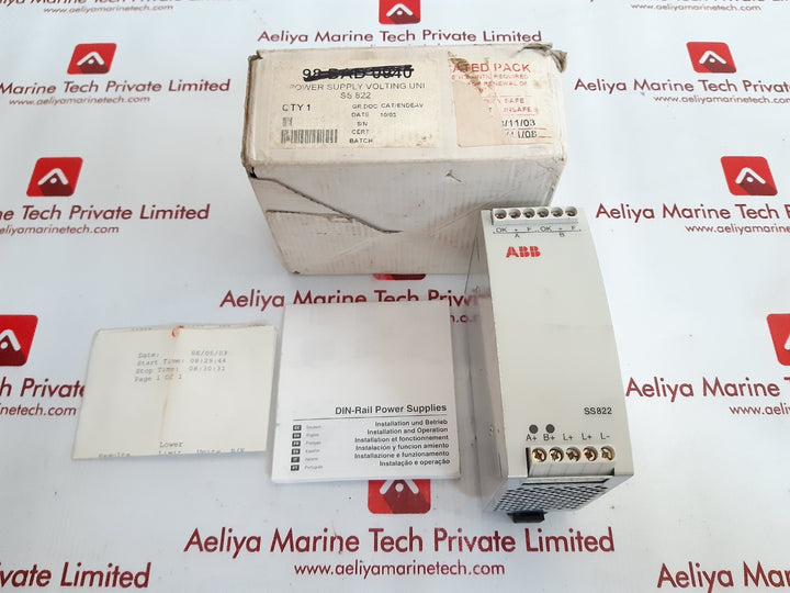 Abb ss822 power supply volting unit