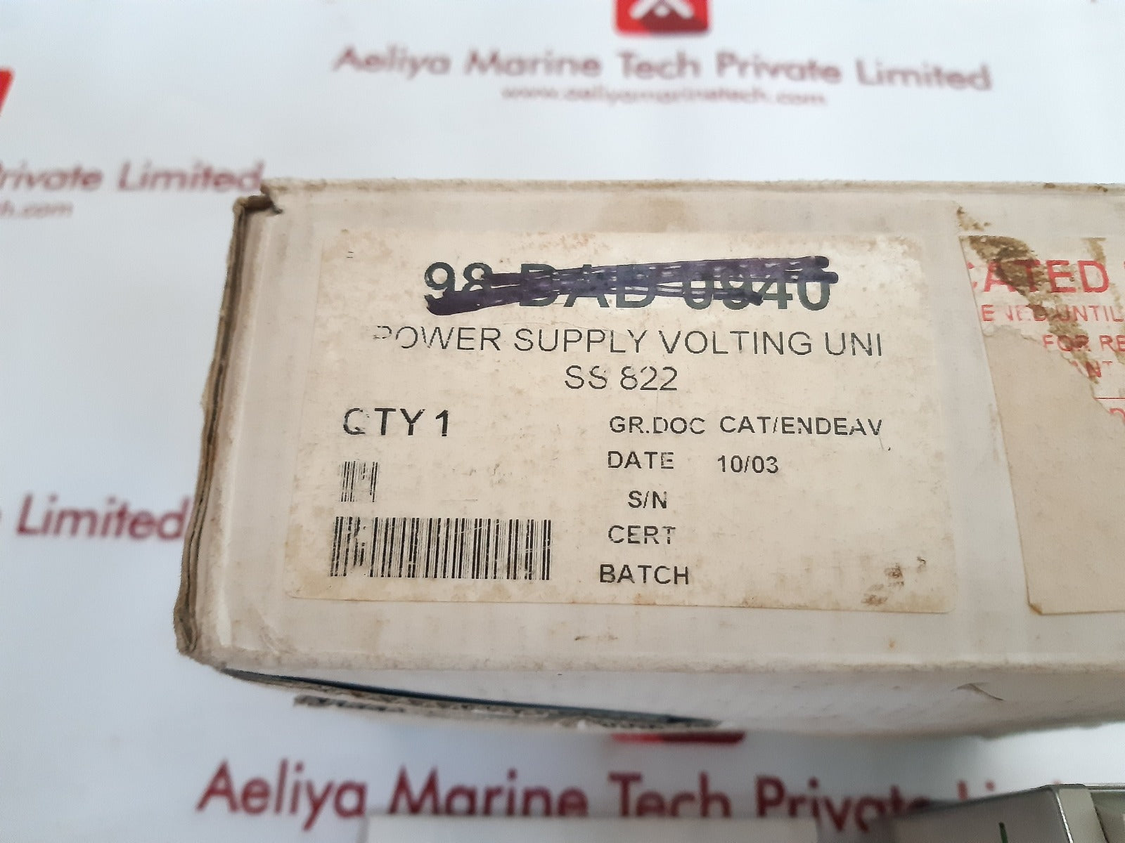 Abb ss822 power supply volting unit