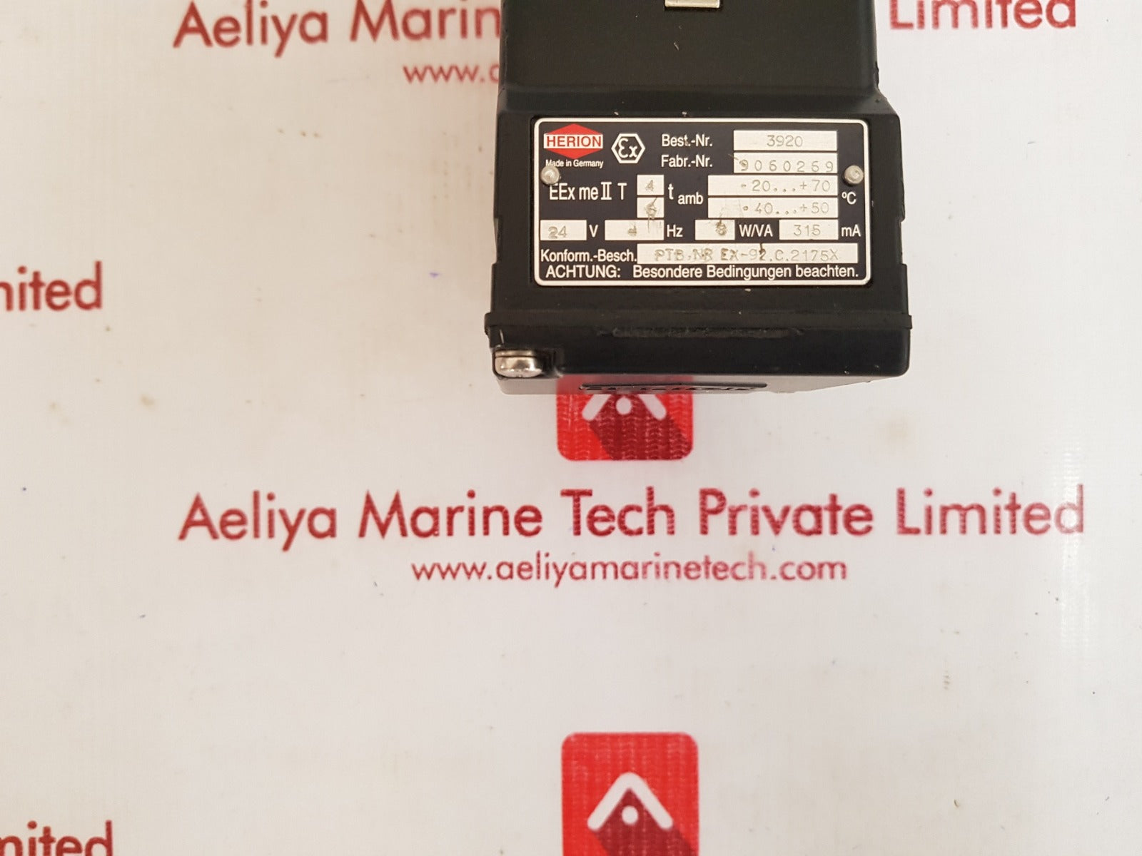 Herion 3920 ex-92, c.2175x solenoid valve coil 