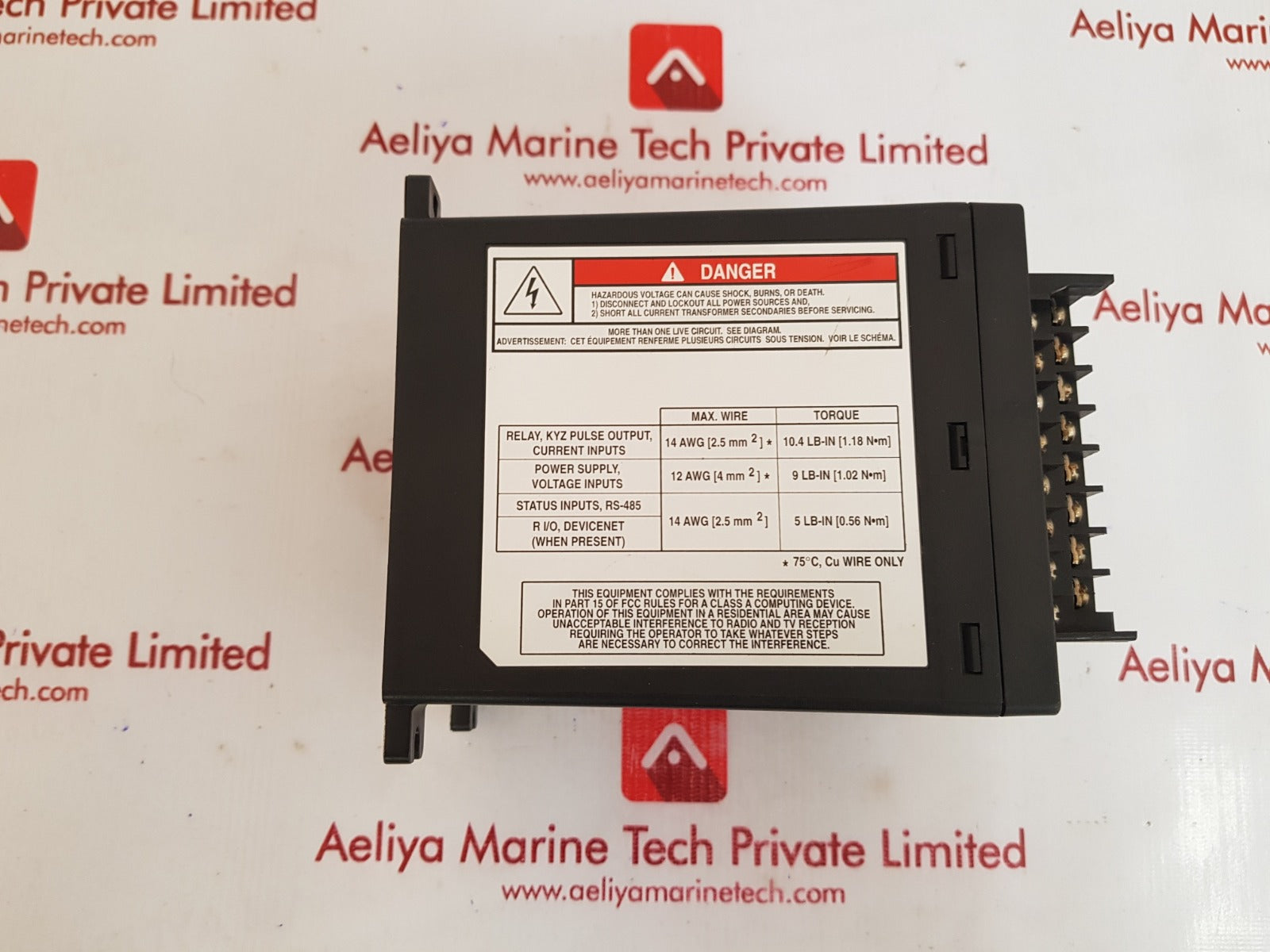 Allen-bradley 1404-m405b-rio ser. a powermonitor