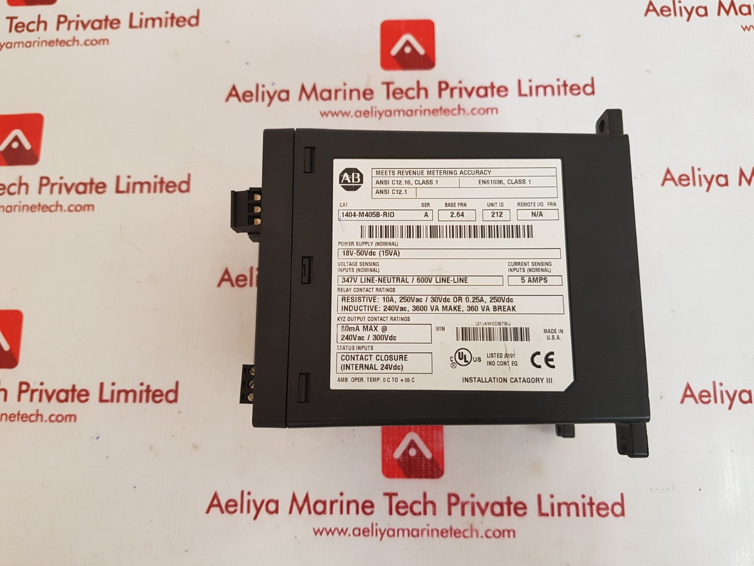 Allen-bradley 1404-m405b-rio ser. a powermonitor