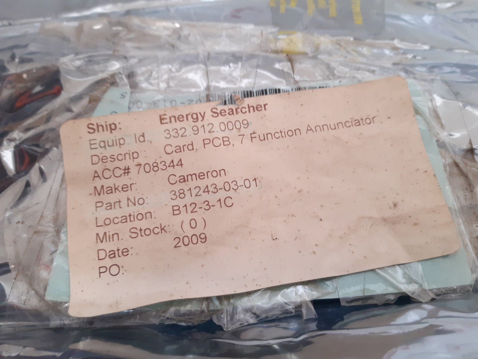 Cameron 381243 pcb card