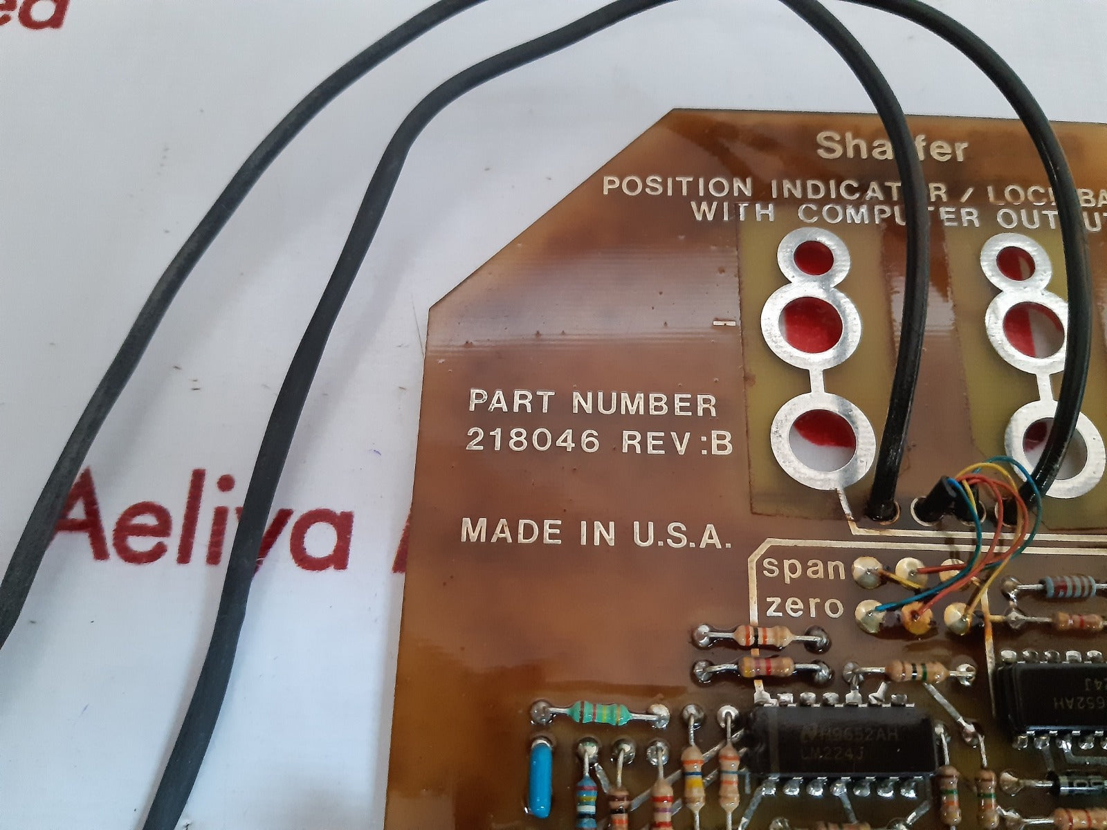 Shaffer 218046 position indicator ce-1726 rev. b 