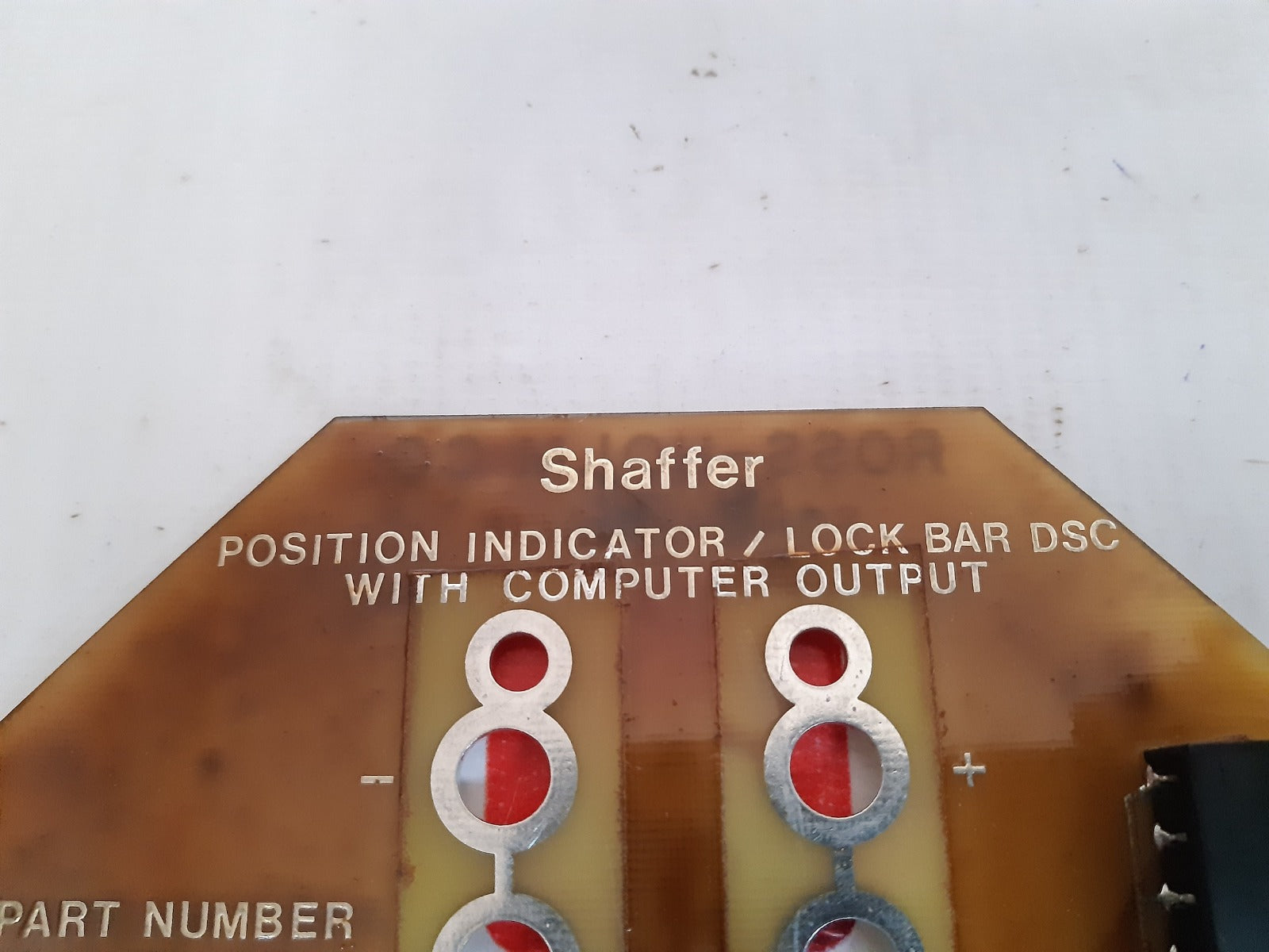 Shaffer 218046 position indicator ce-1726 rev. b 