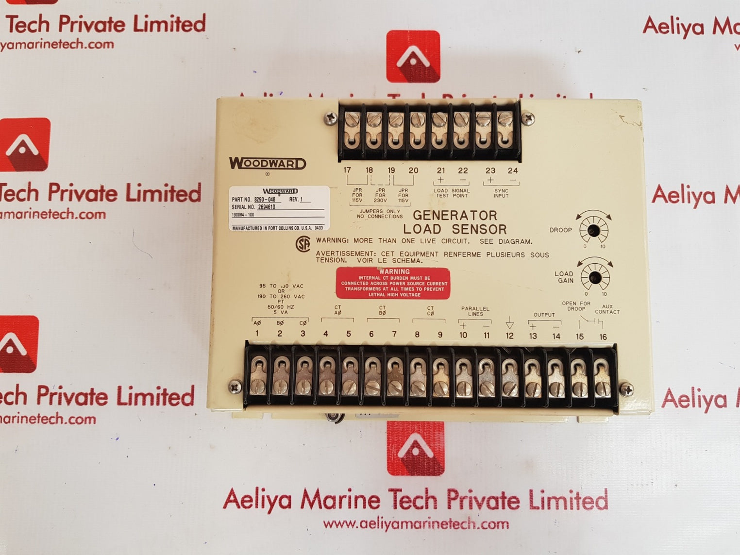 Woodward  8290-048 generator load sensor module