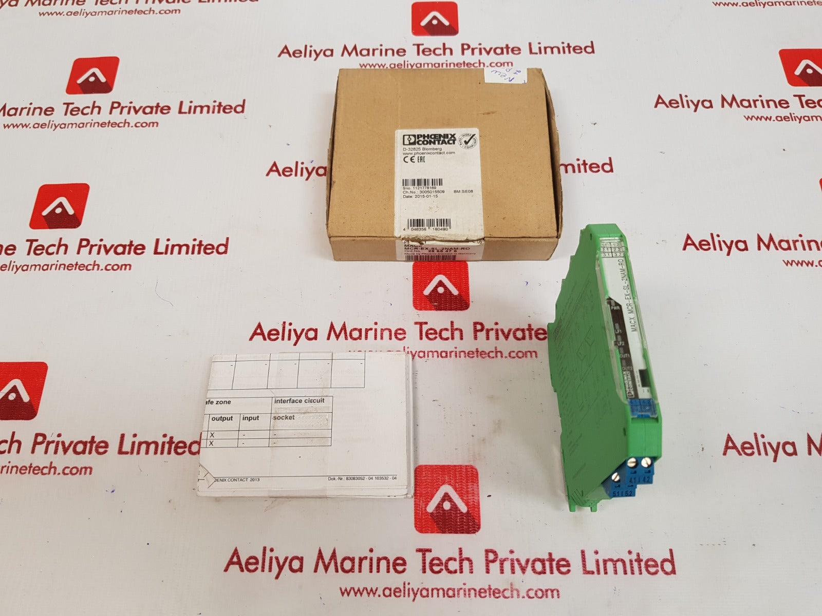 Phoenix contact macx mcr-ex-sl-2nam-ro isolating amplifier 2865476