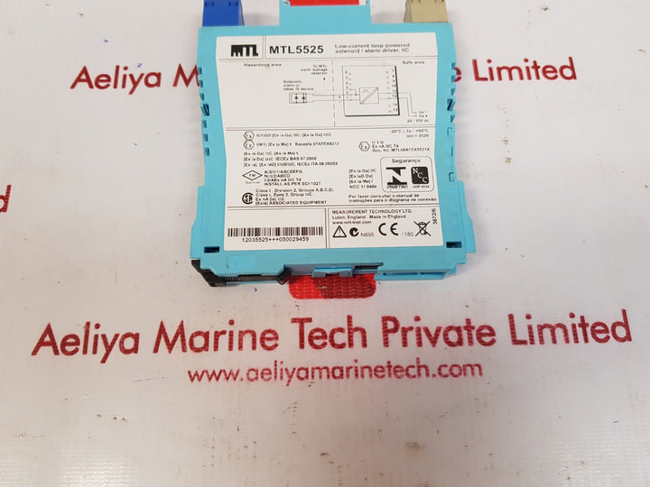 Mtl mtl5525 solenoid/alarm driver
