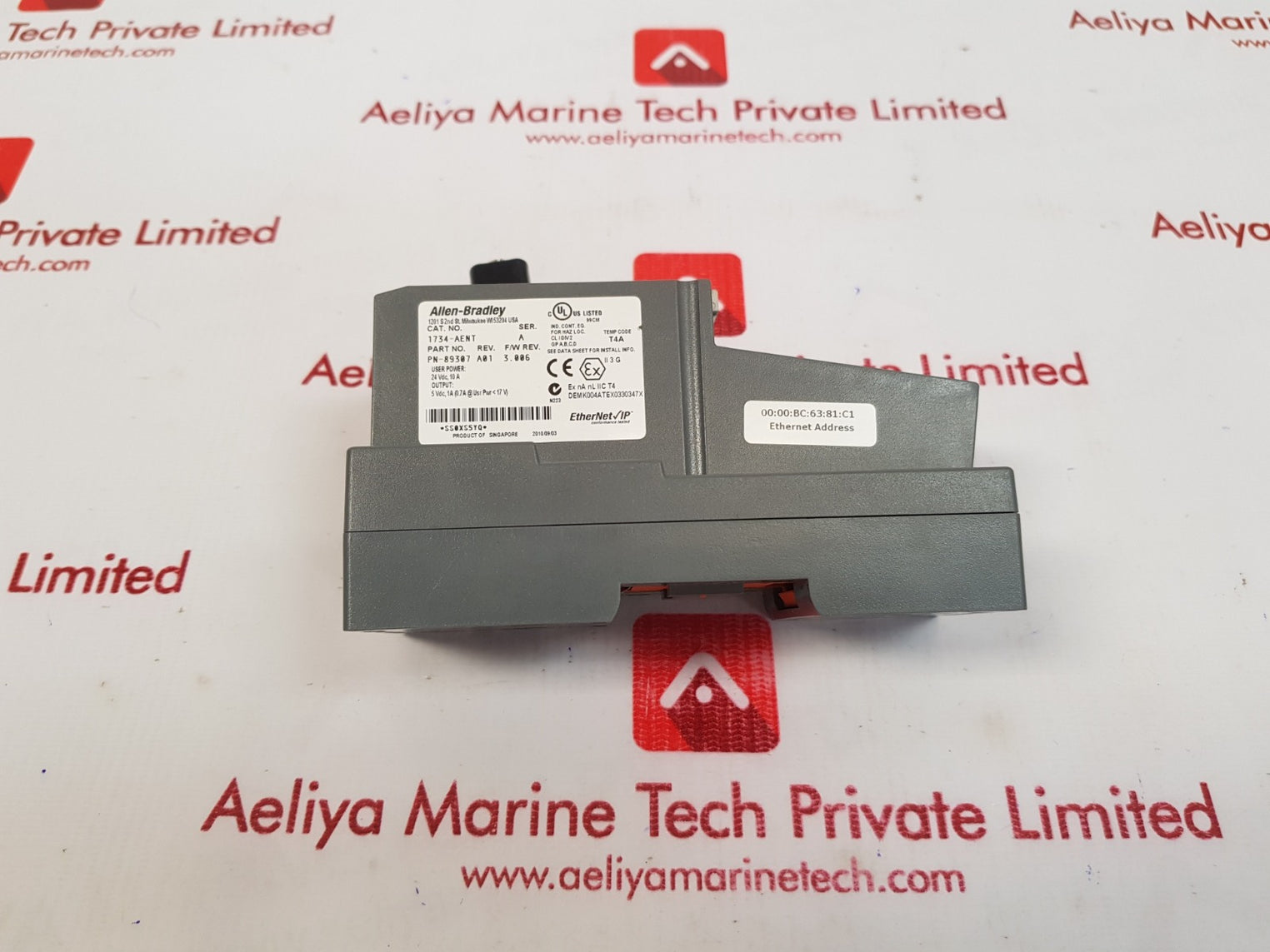 Allen bradley 1734-aent point i/o ethernet network adaptor pn-89307