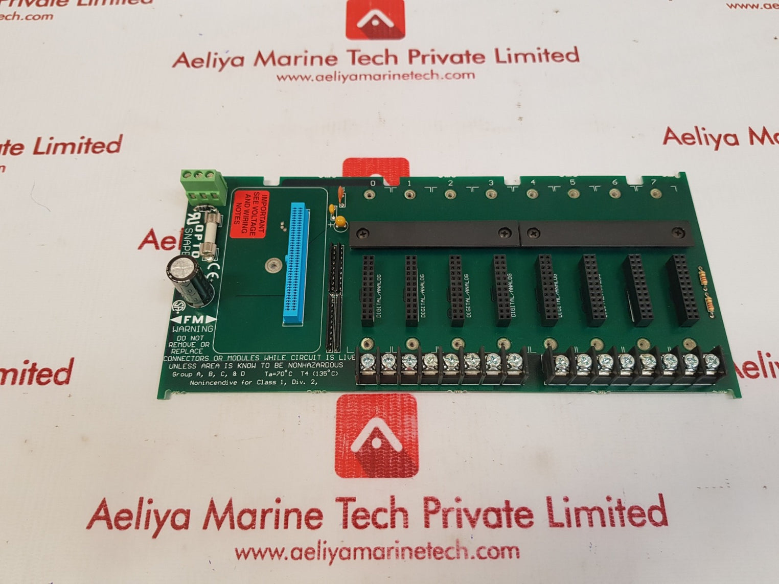 Opto 22 snapb8mc 8slot module rack 