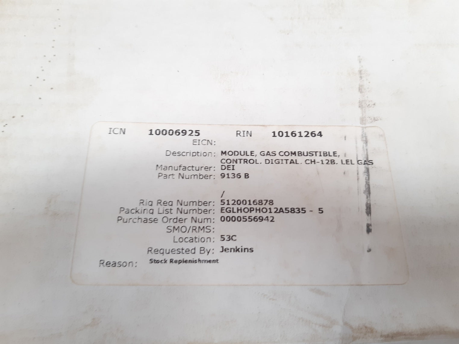 Detcon model 12 combustible gas monitor