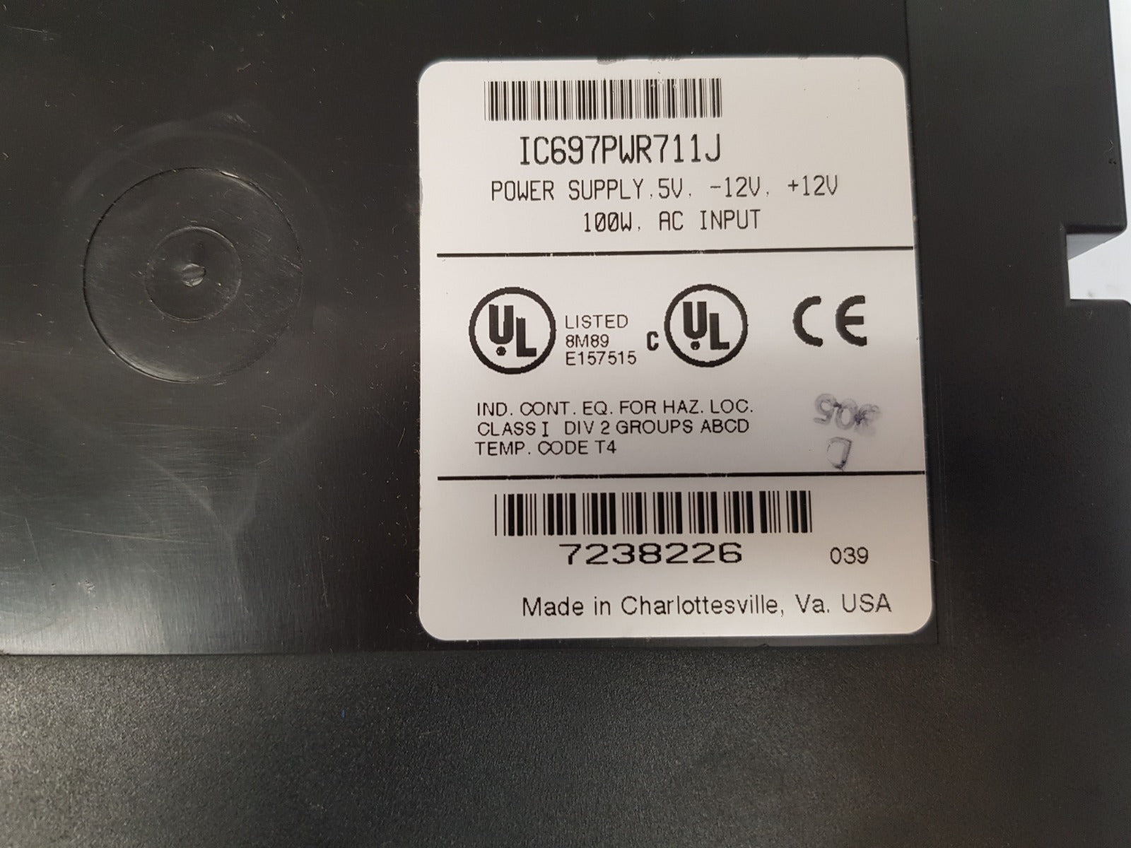 Ge fanuc ic697pwr711j series 90-70 programmable controller module 