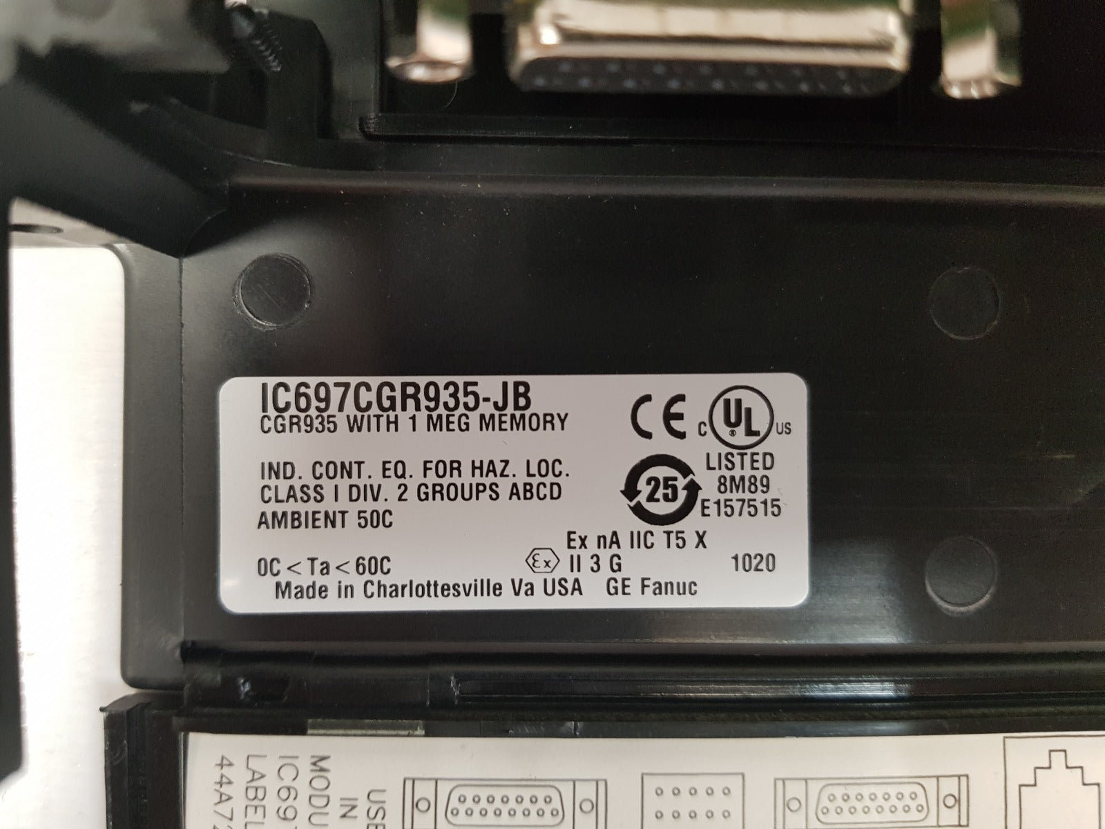 Ge fanuc ic697cgr935-jb central processor unit