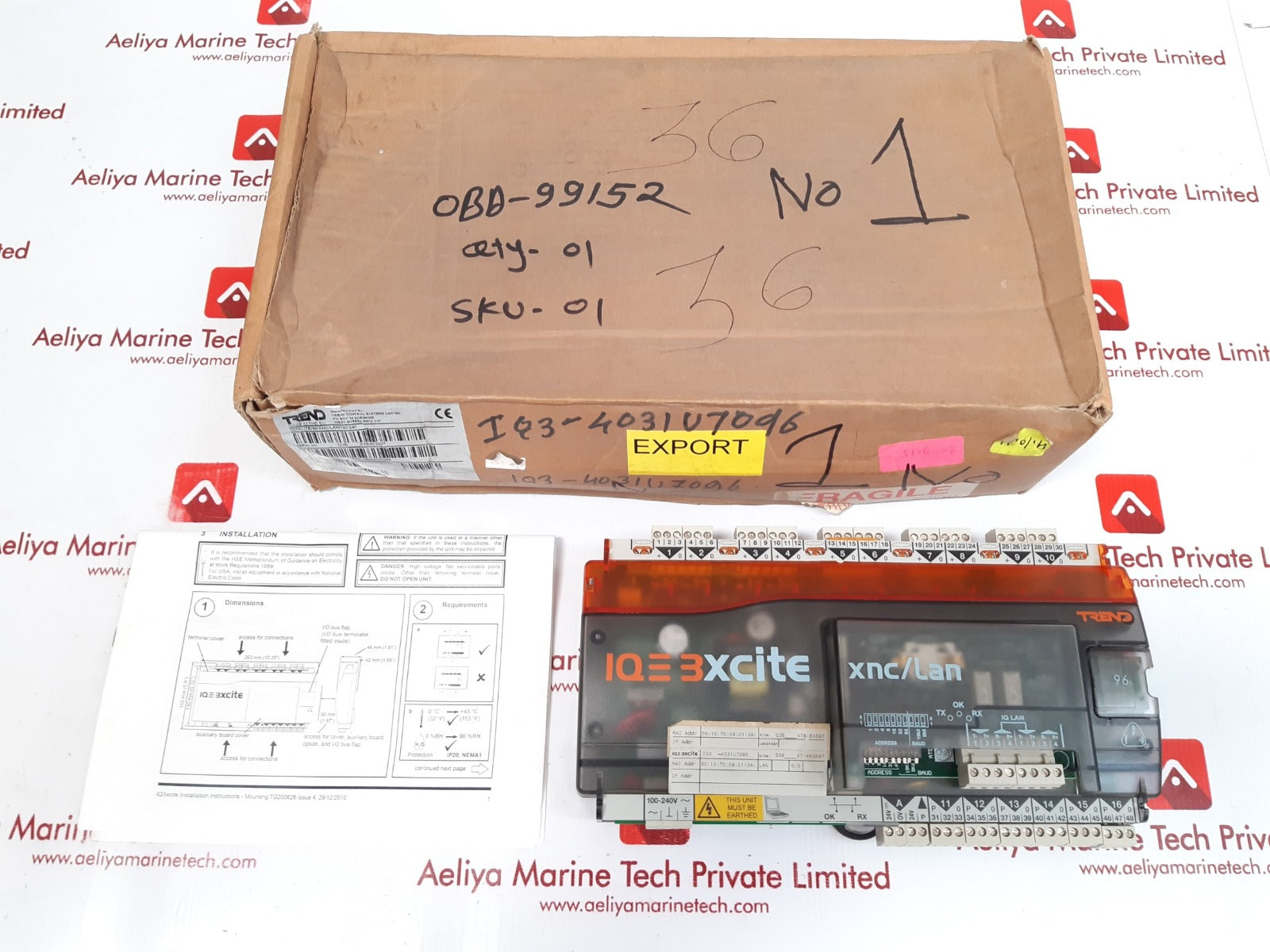 Trend iq3xcite/96/xnc/lan/100-240 controller
