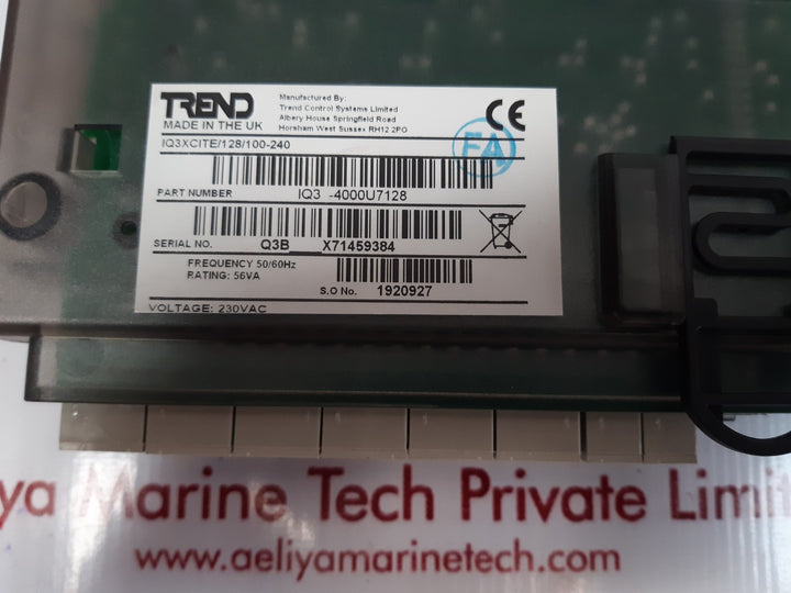 Trend iq3xcite/128/100-240 web enabled controller 230vac 