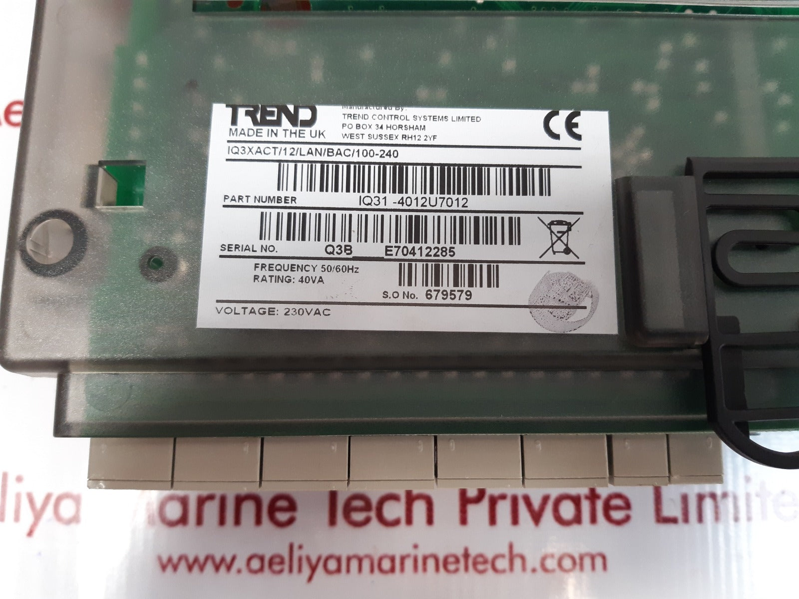 Trend iq3xact/12/lan/bac/100-240 controller iq31-4012u7012