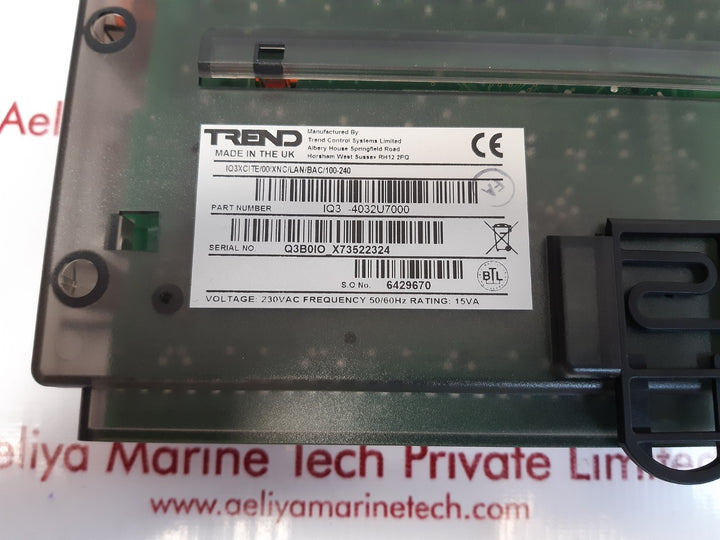 Trend iq3xcite/00/xnc/lan/bac/100-240 controller iq3-4032u7000