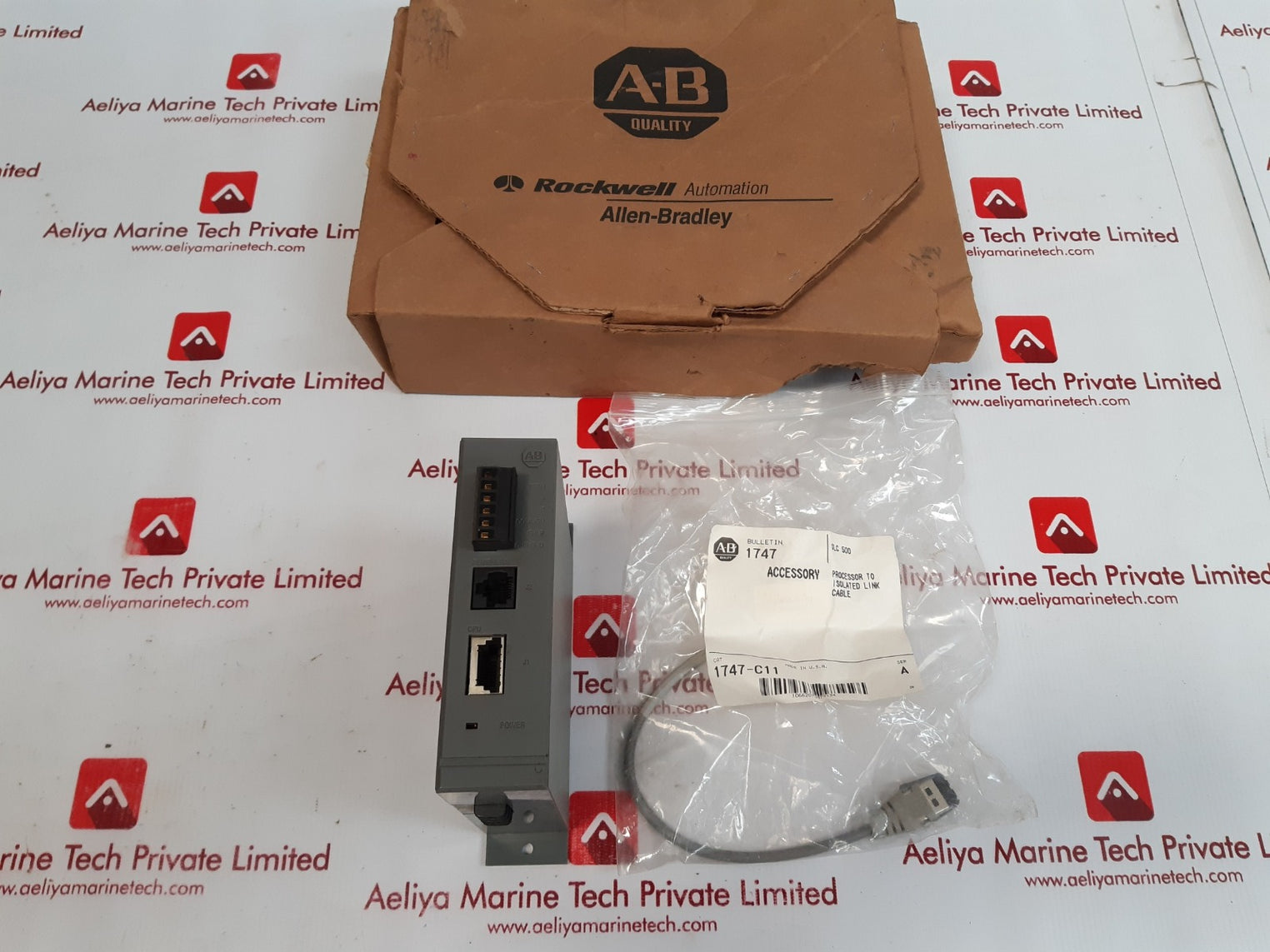 Allen-bradley slc 500 1747-aic ser.B link coupler 