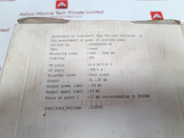 Deif tas-331dg  100136589.10 selectable transducer