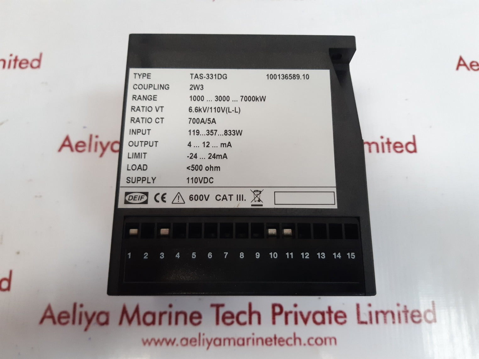 Deif tas-331dg  100136589.10 selectable transducer