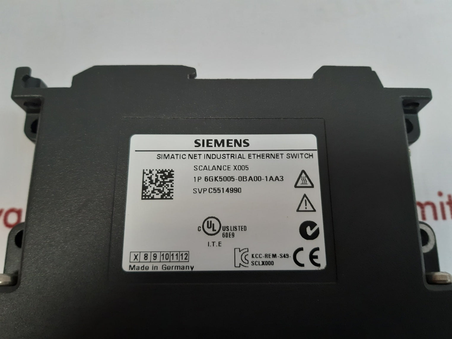 Siemens 6gk5005-0ba00-1aa3 scalance x005 ethernet switch 