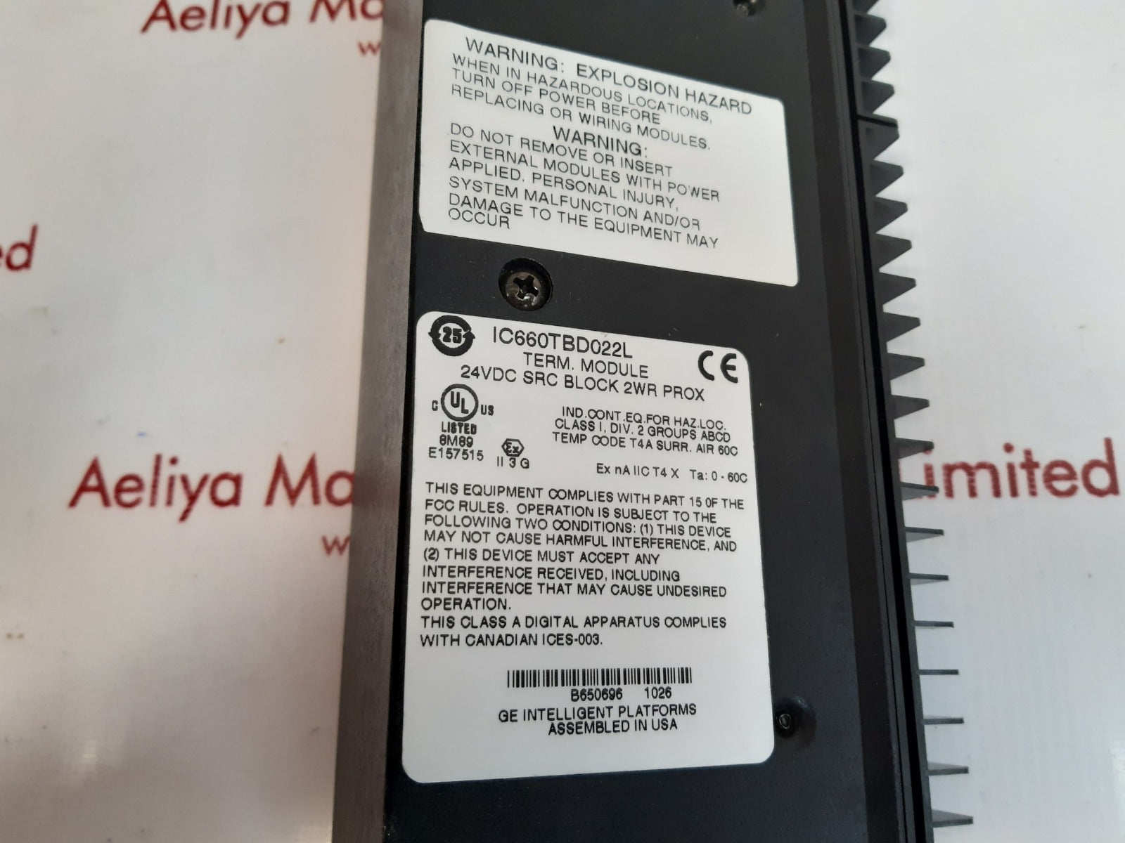 Ge ic660tbd022l terminal module 