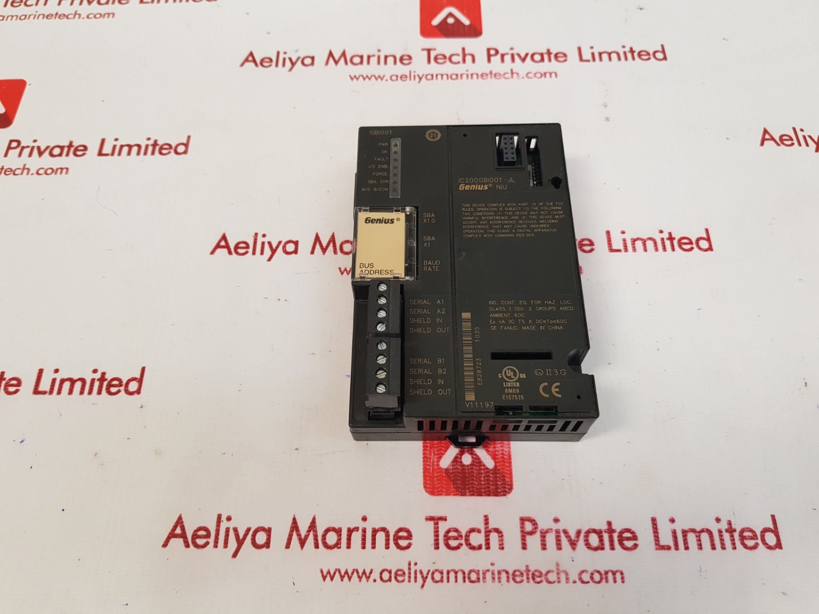 Ge fanuc ic200gbi001-jl genius network interface unit 
