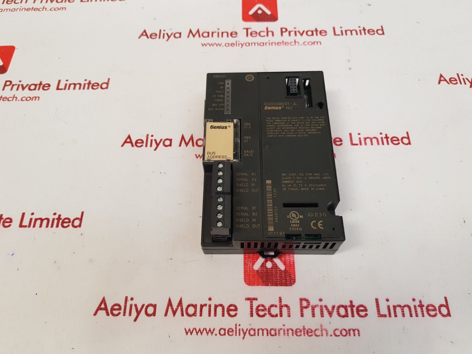 Ge fanuc ic200gbi001-jl genius network interface unit 