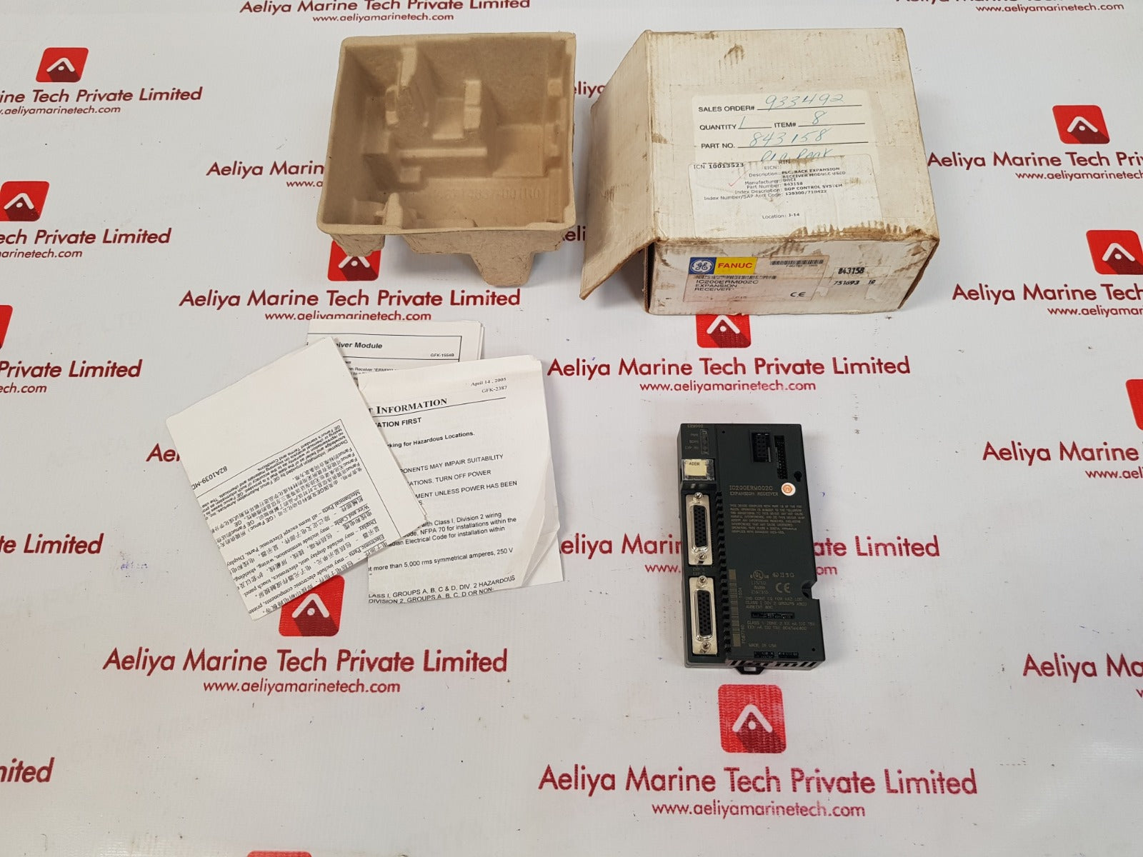 Ge fanuc ic200erm002c expansion receiver 