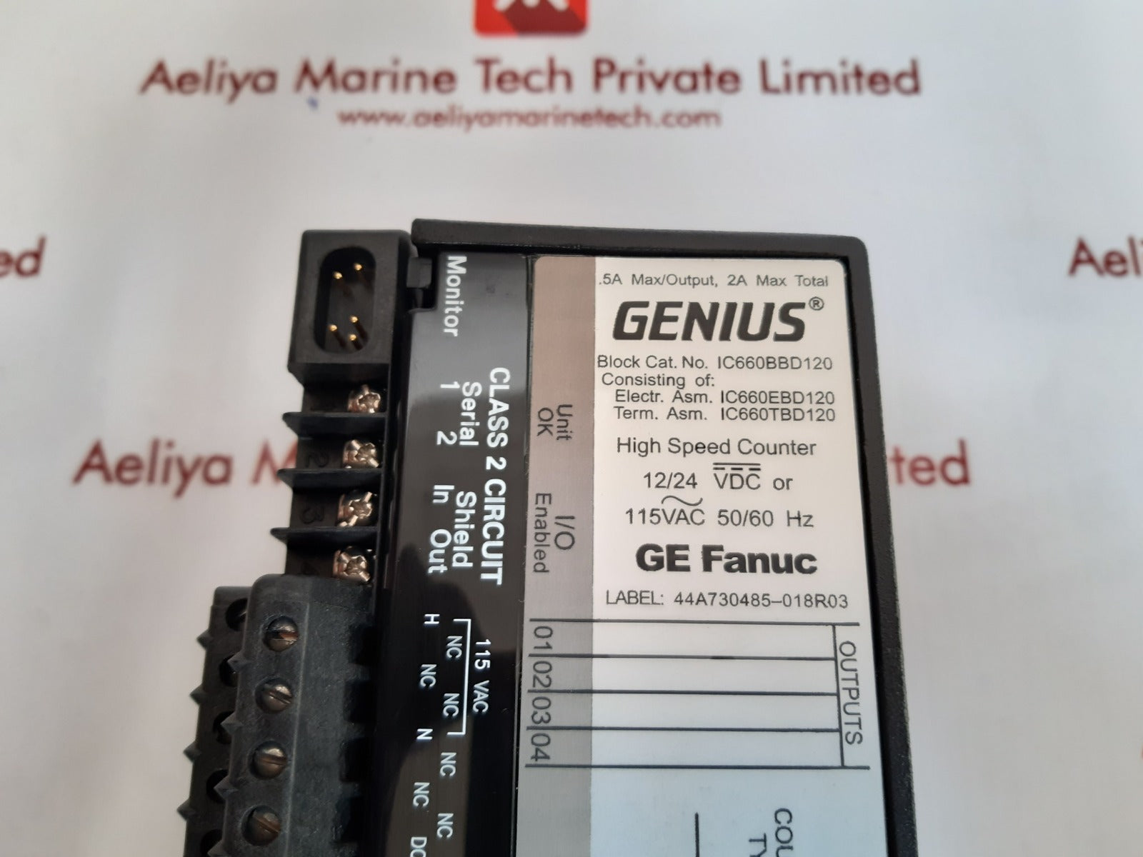 Ge ic660tbd120m terminal module