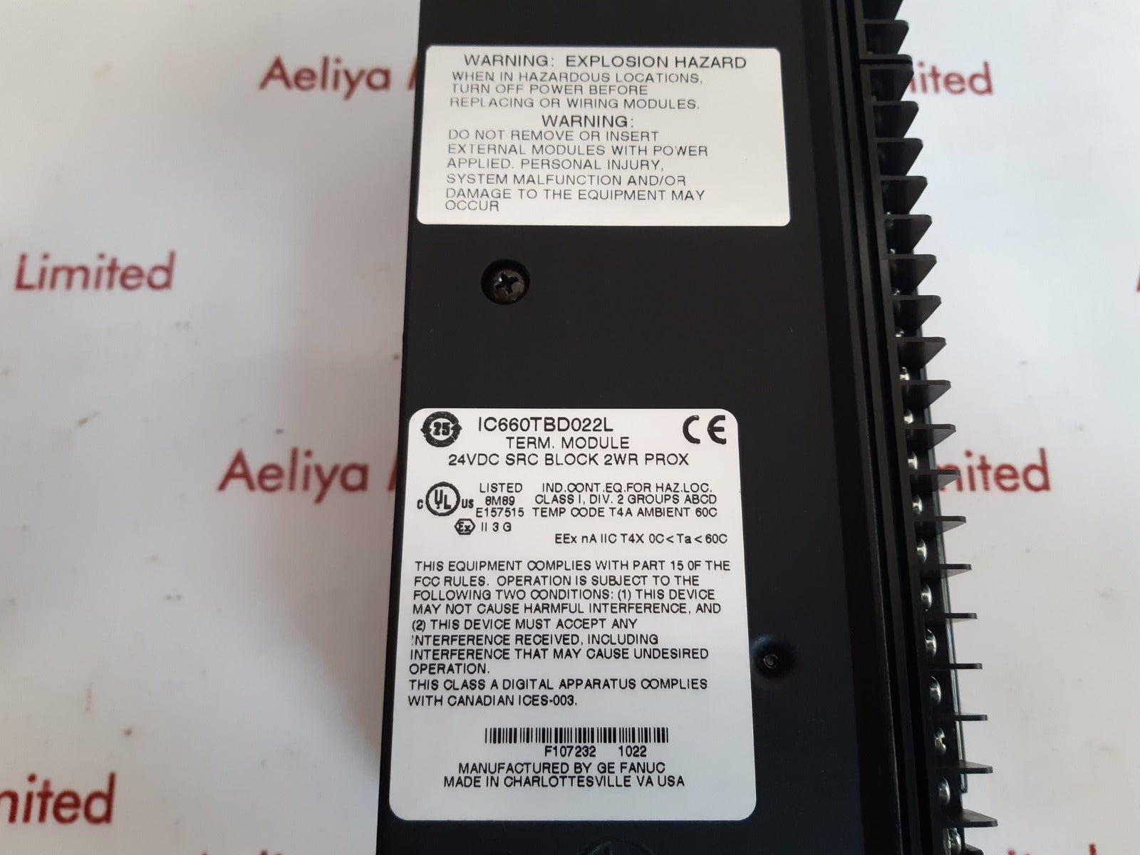 Ge ic660tbd120l terminal module