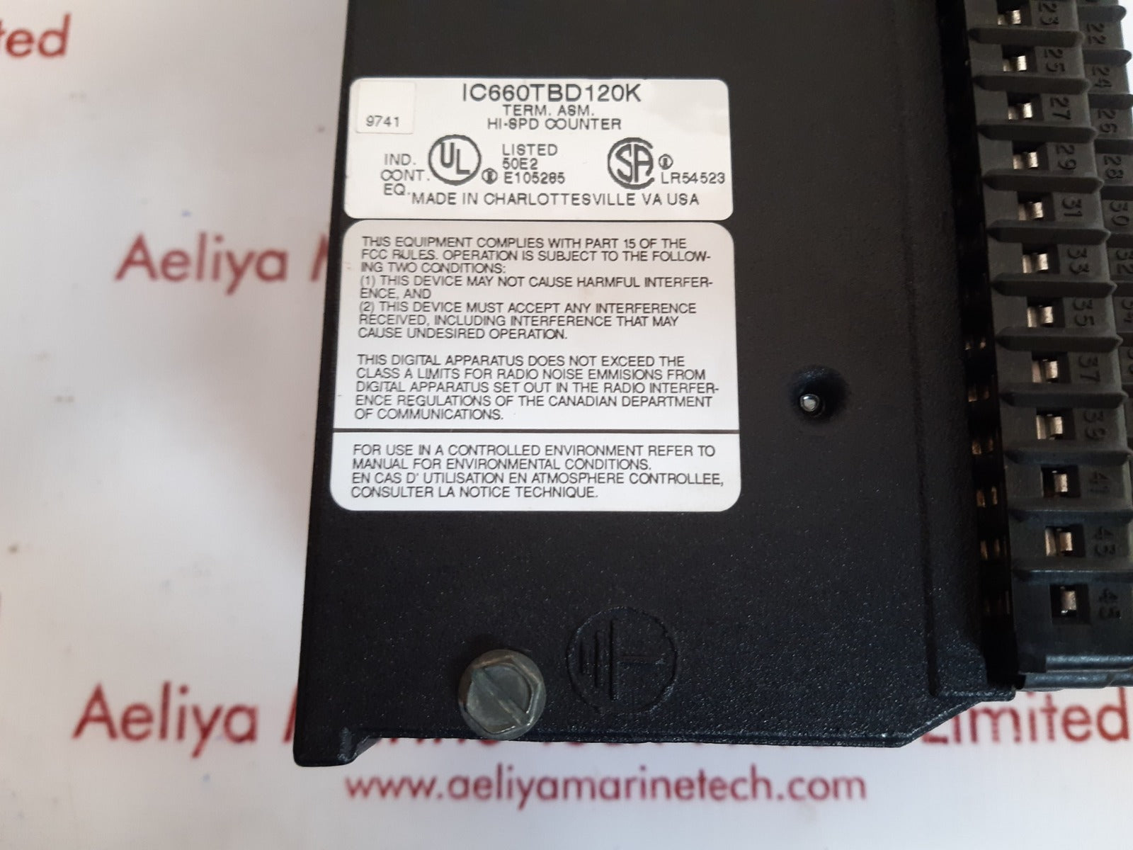 Ge fanuc ic660tbd120k terminal module  