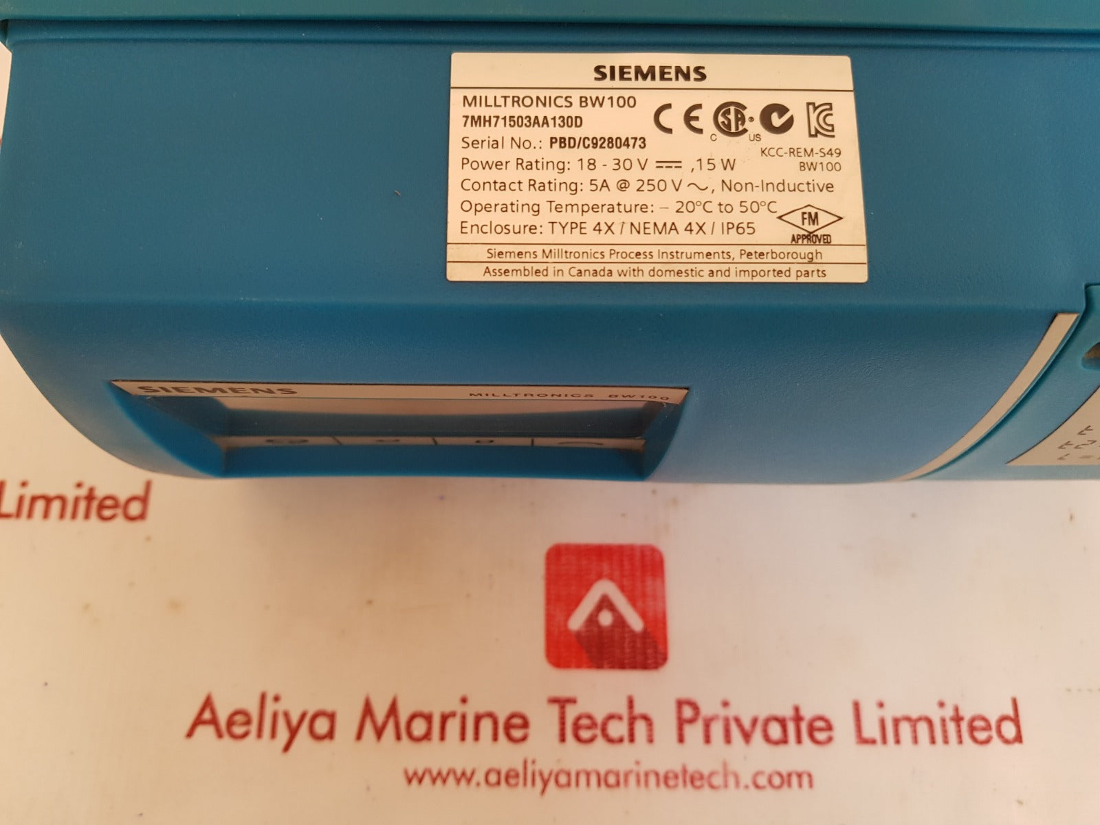 Siemens 7mh71503aa130d milltronics bw100