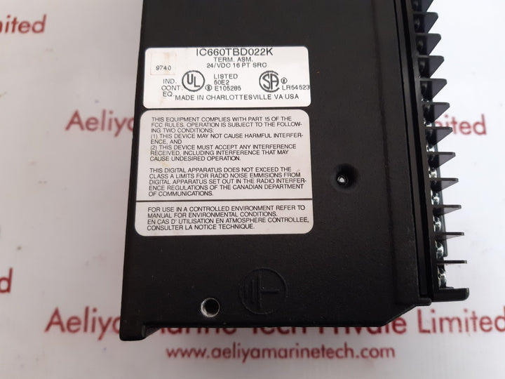 Ge fanuc ic660tbd022k terminal block