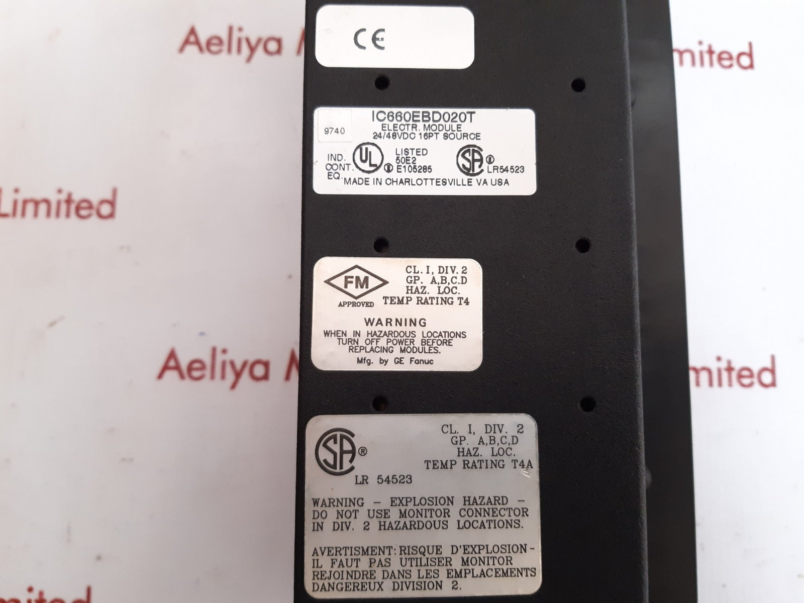 Ge fanuc ic660tbd022k terminal block