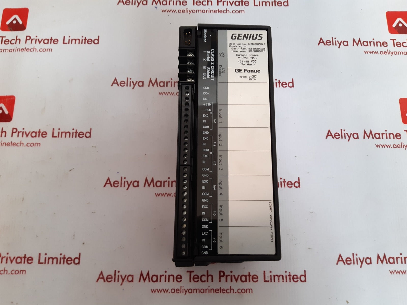 Ge fanuc ic660tba026k terminal module 24/48 vdc 