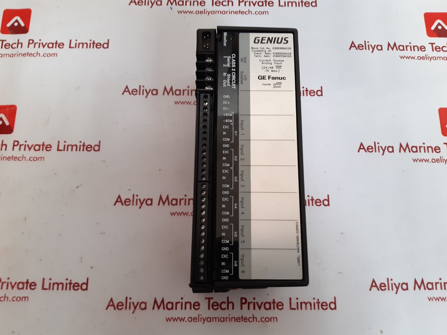 Ge fanuc ic660tba026k terminal module 24/48 vdc 