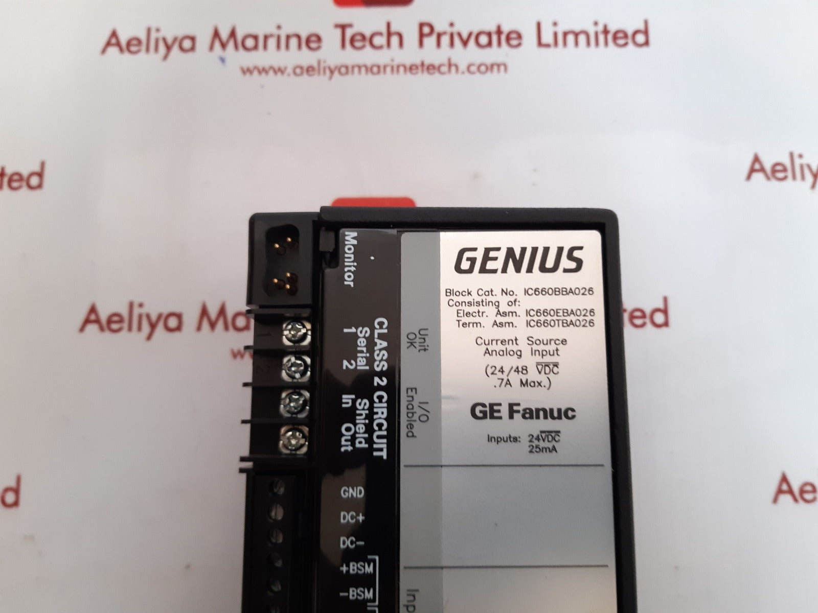 Ge fanuc ic660tba026k terminal module 24/48 vdc 