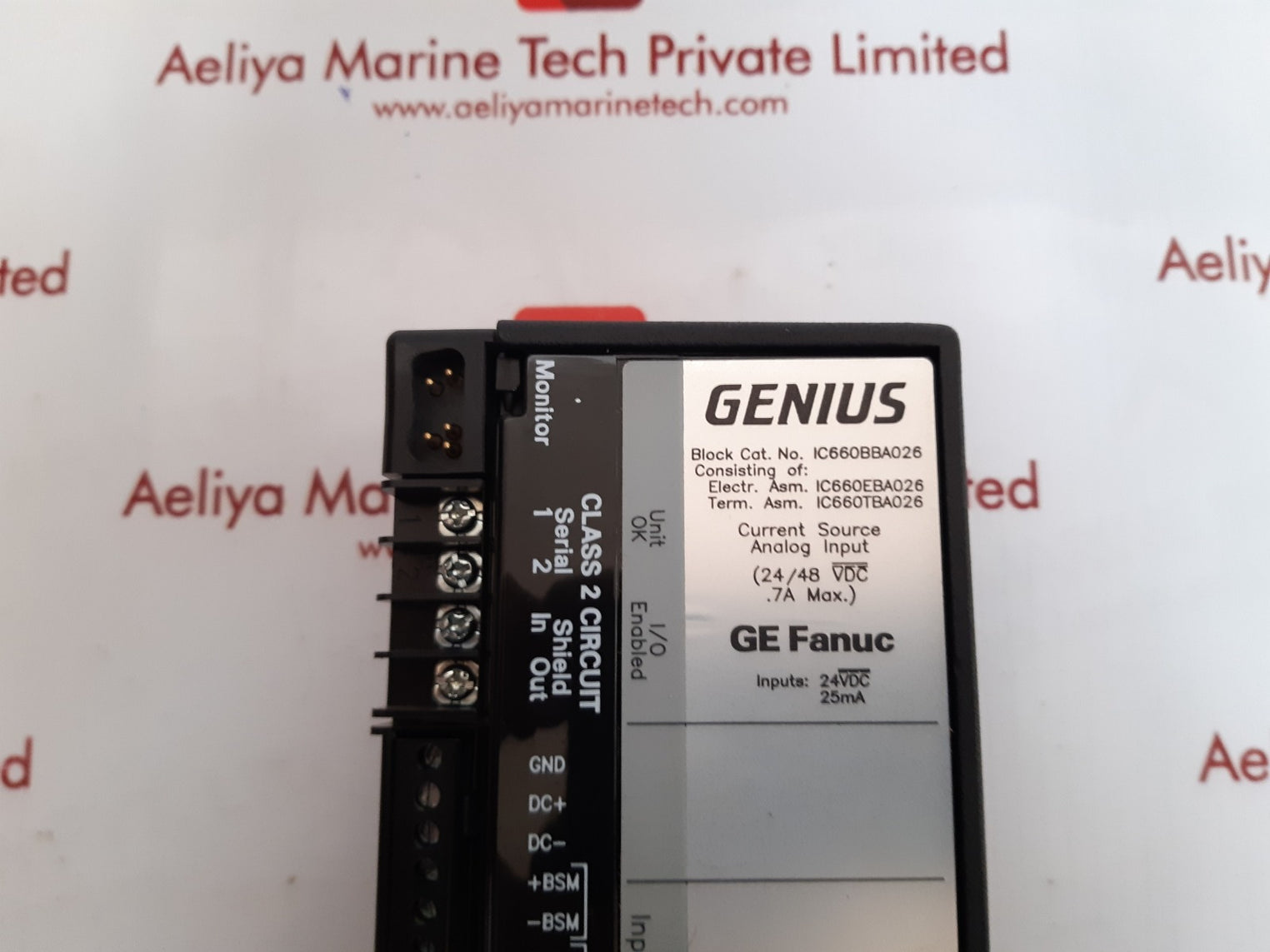 Ge fanuc ic660tba026k terminal module 24/48 vdc 