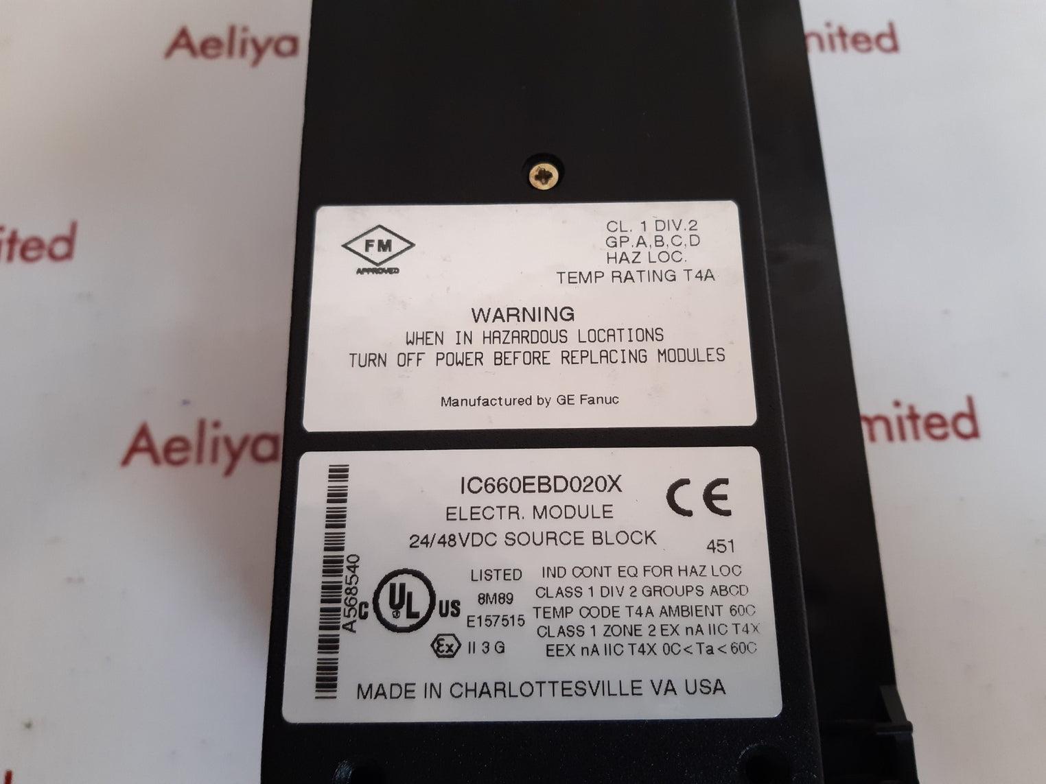 Ge fanuc ic660tsd020l genius i/o blocks 