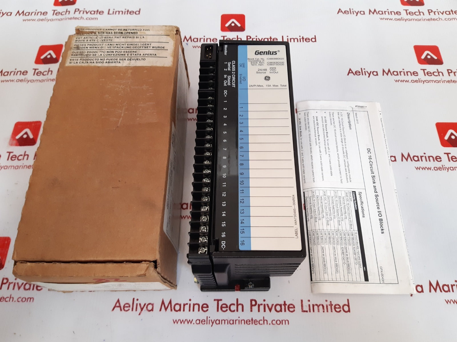 Ge ic660tsd020l terminal module 