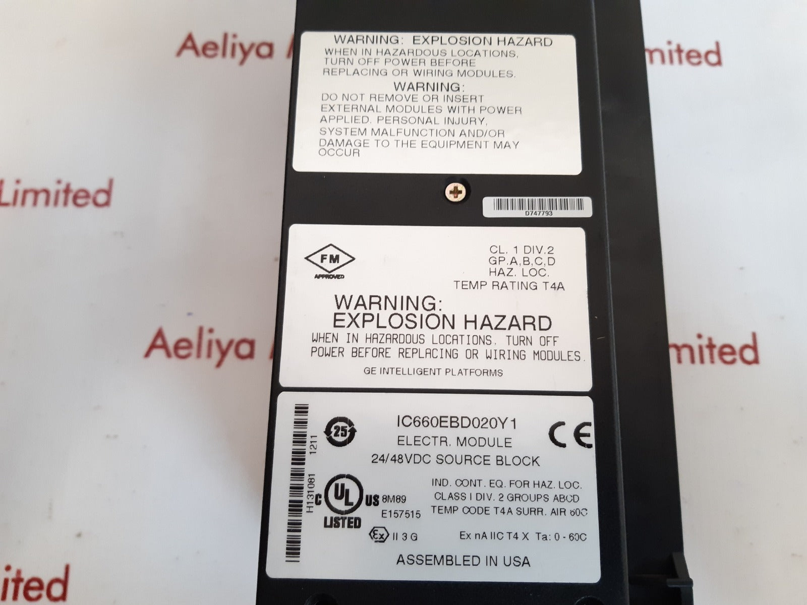Ge ic660tsd020l terminal module 