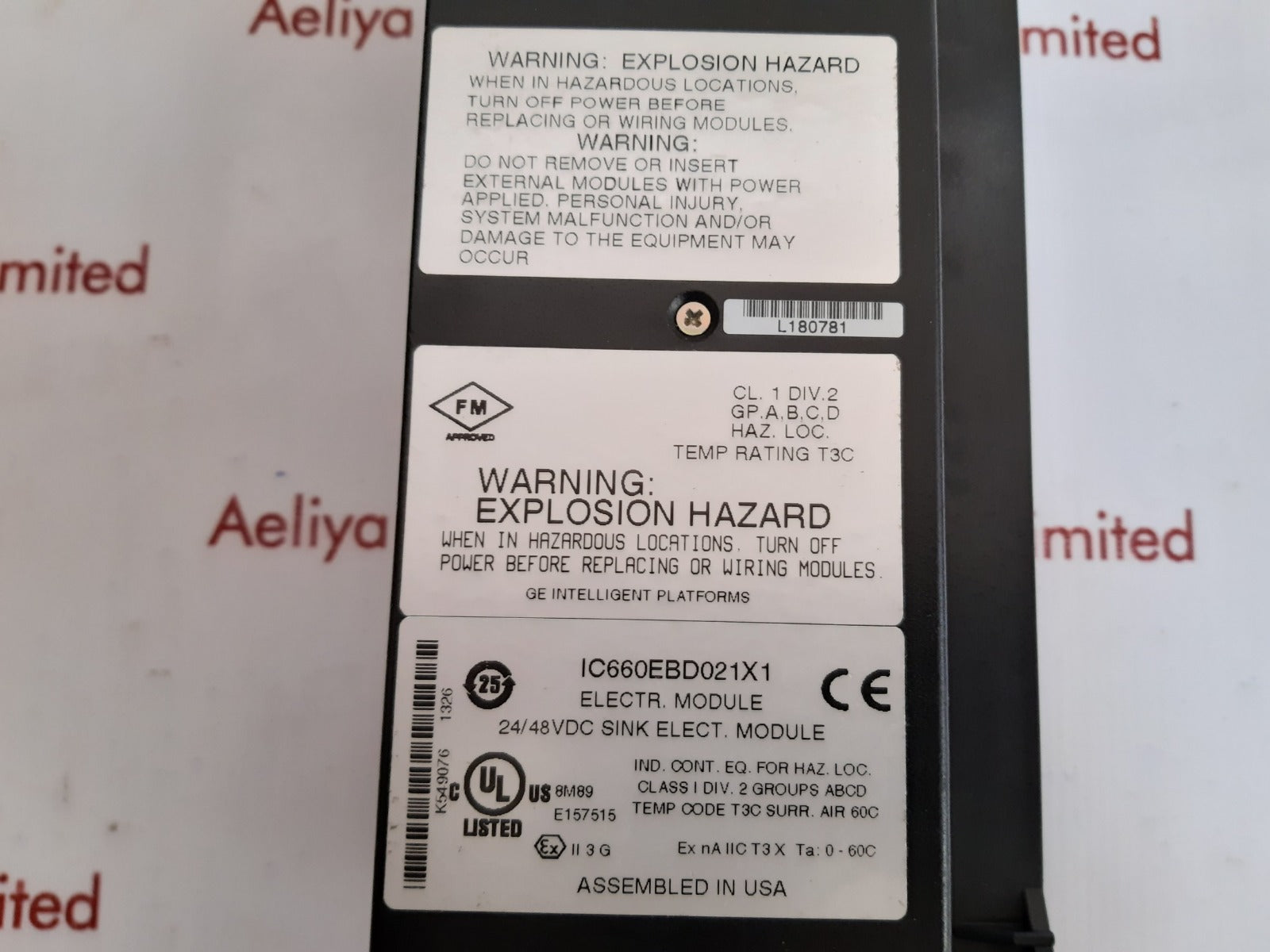 Ge ic660tsd021l terminal module 24/48 vdc 