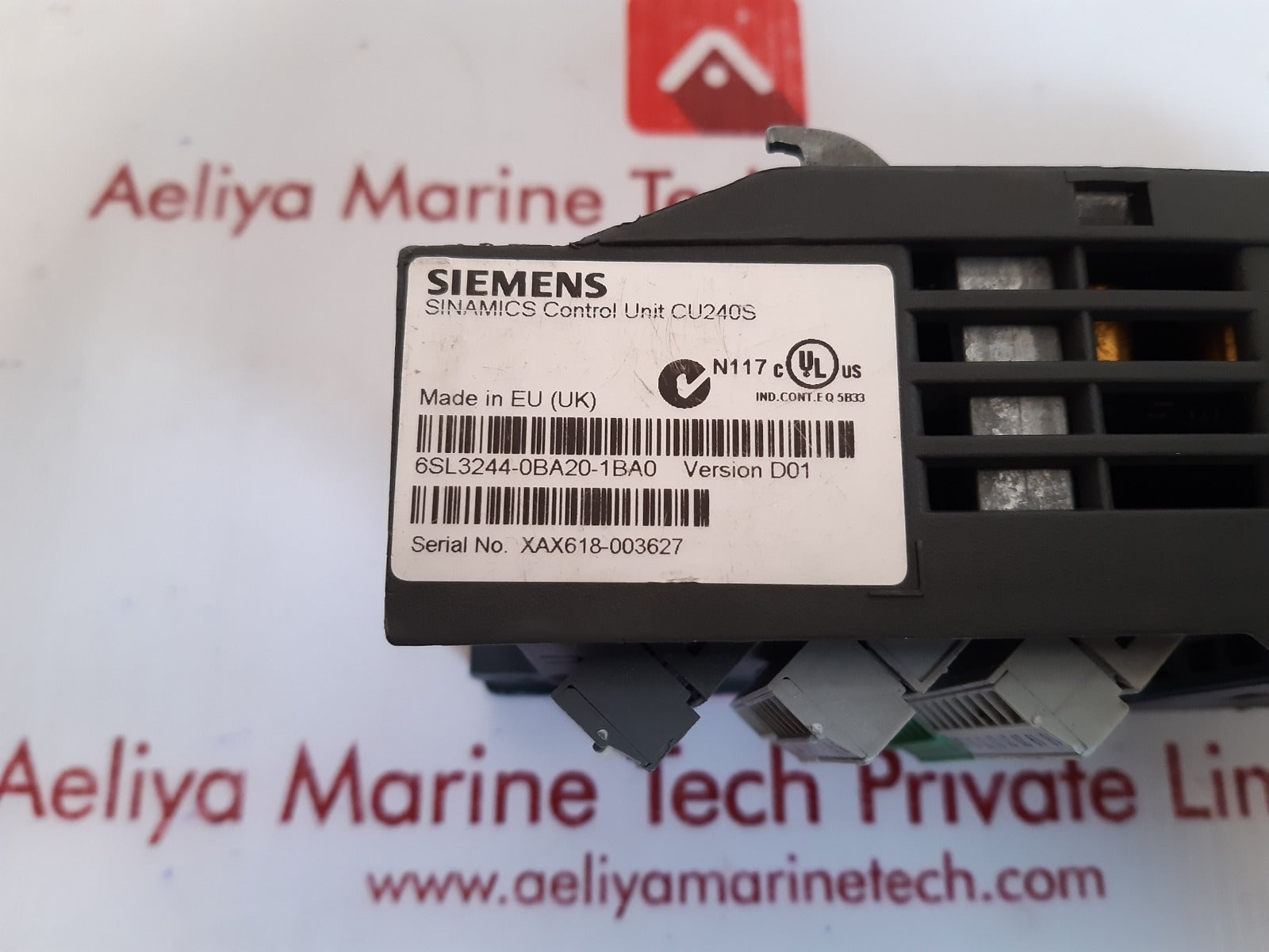Siemens 6sl3244-0ba20-1ba0  sinamics control unit cu240s 