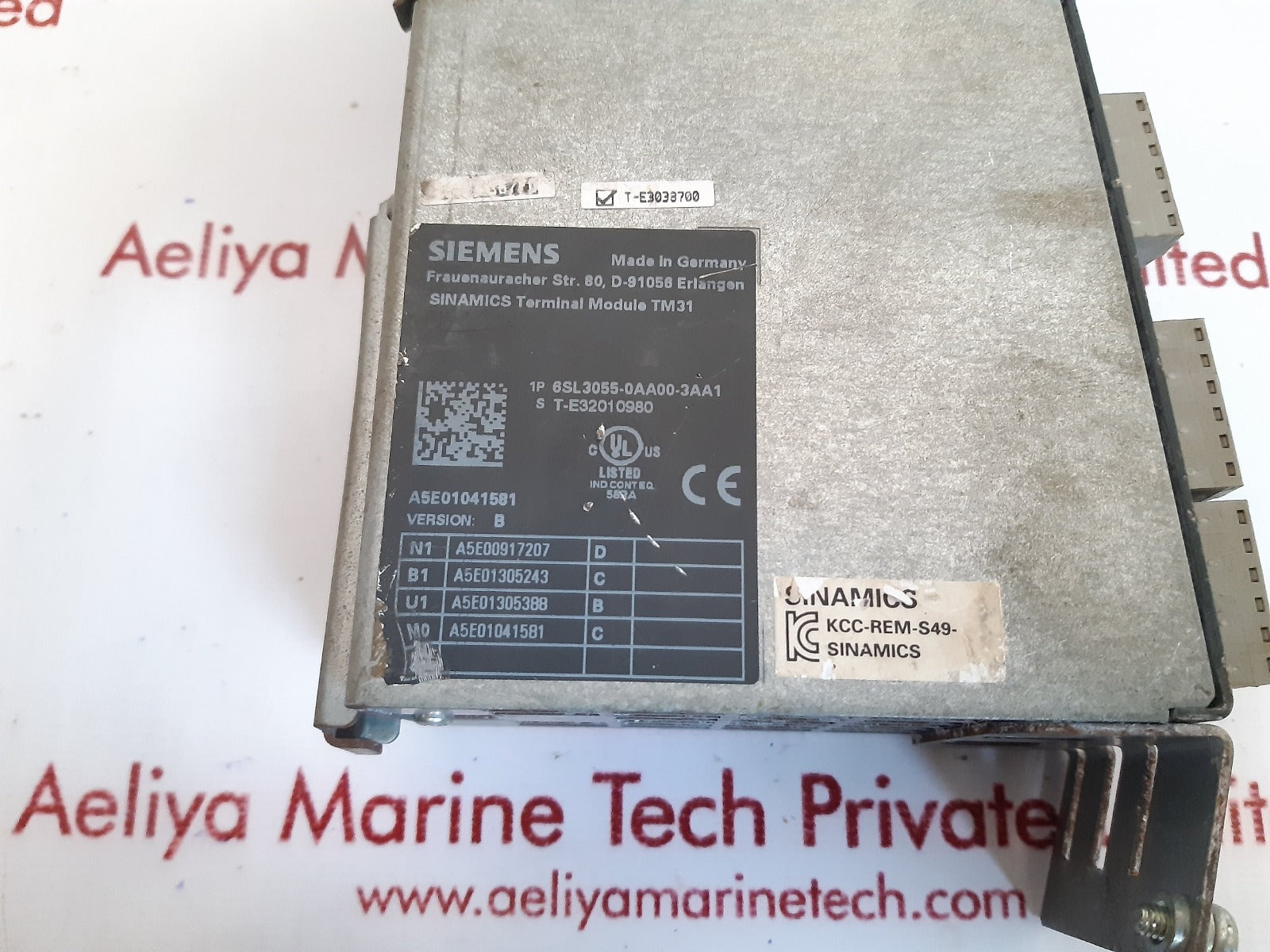 Siemens 6sl3055-0aa00-3aa1 sinamics terminal module tm31 