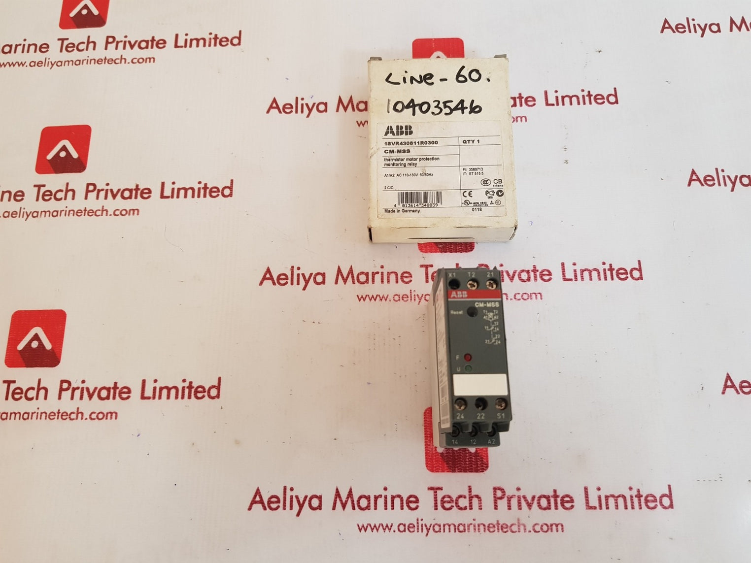 Abb cm-mss thermistor motor protection monitoring relay 1svr430811r0300 