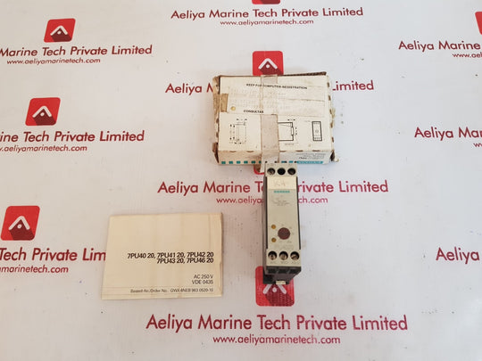 siemens 7pu4020-2an20 time relay 